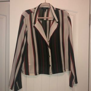 Button up crop shirt